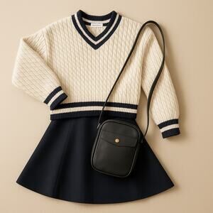 Max Studio Kids Girls Sweater Outfit/ Matching Purse- 10/12